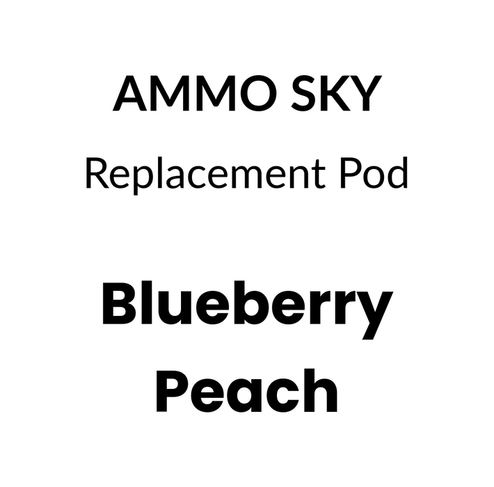 Ammo SKY Pod 20mg/mL - Blueberry Peach 6500 puffs
