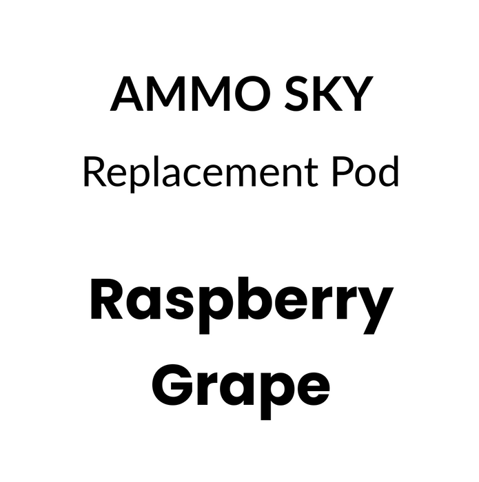 Ammo SKY Pod 20mg/mL - Raspberry Grape 6500 puffs