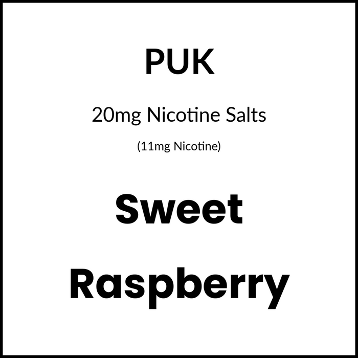 Vorteke - puk. Pod - Sweet Raspberry 20mg