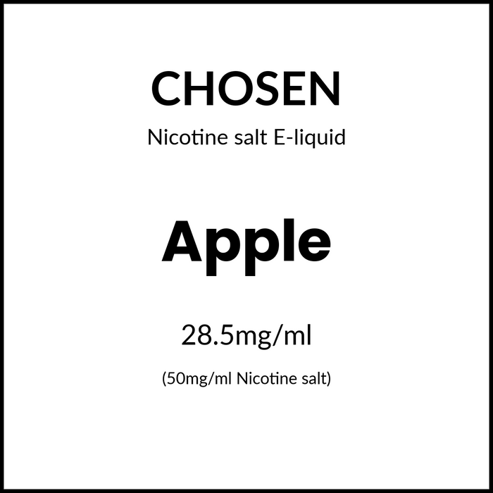 CHOSEN SALTS - Apple 30ml/50mg