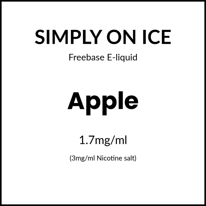 Simply On Ice - Apple 60ml/3mg