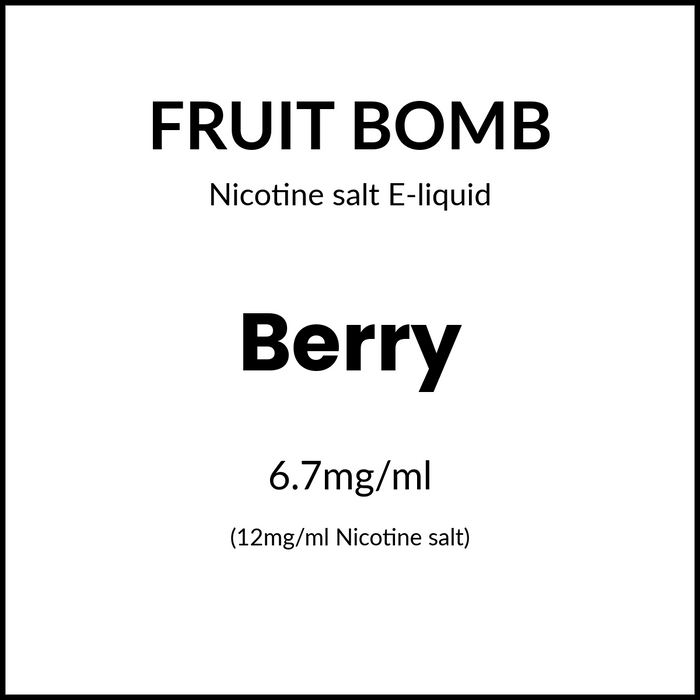 Fruit Bomb Salts - Berry 30ml/12mg