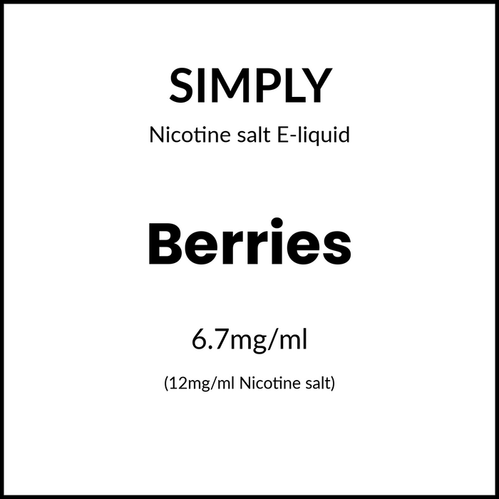 Simply Salts - Berries 30ml/12mg