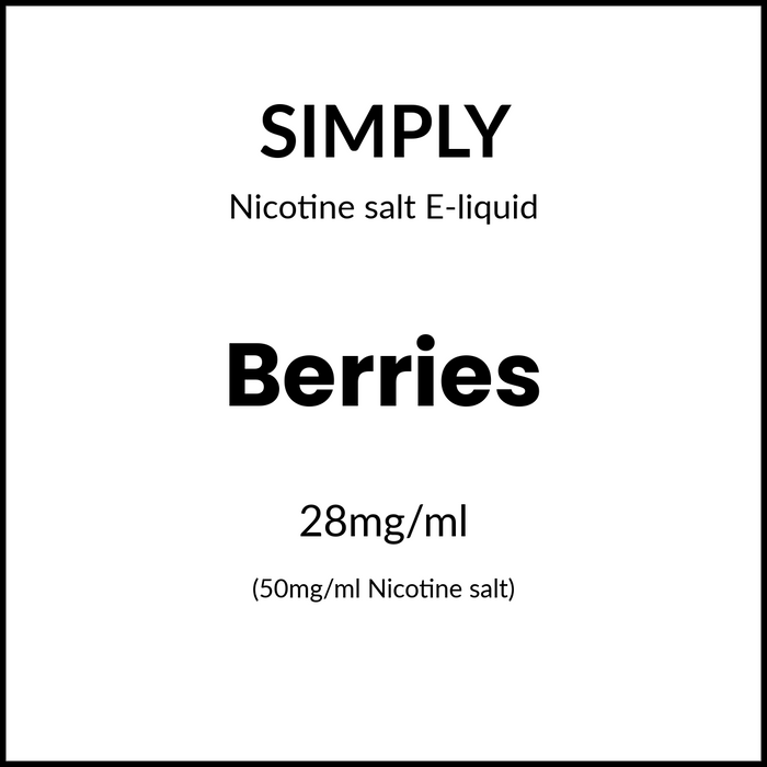 Simply Salts - Berries 30ml/50mg