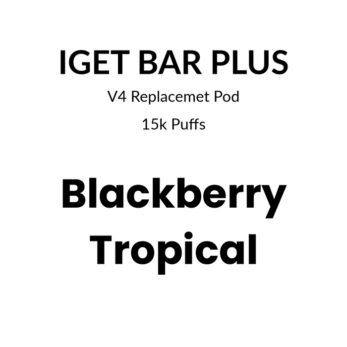 IGET Bar Plus Pod 4.0 15000 puffs – Blackberry Tropical