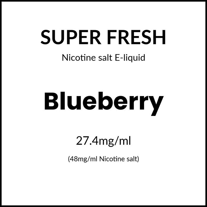 Super Fresh Salts - Blueberry 48mg/30ml