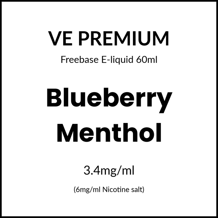 VE Premium - Blueberry Menthol 60ml/6mg