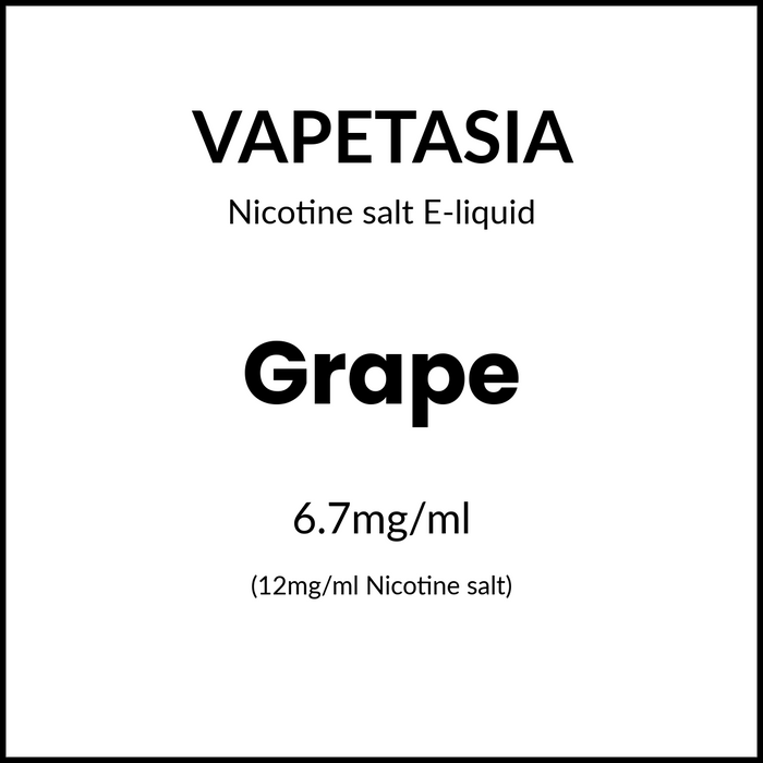 Vapetasia Salts - Grape 30ml/12mg