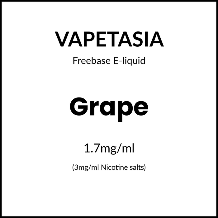 Vapetasia Killer Fruits - Grape 100ml/3mg