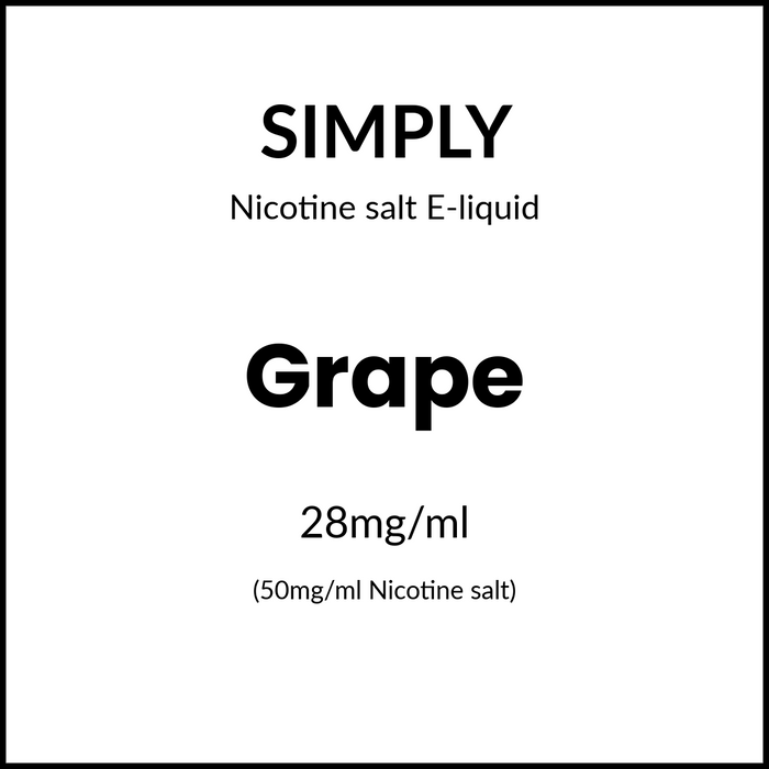 Simply Salts - Grape 30ml/50mg