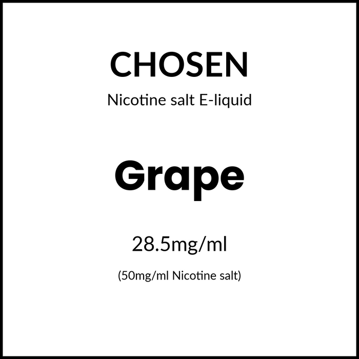 CHOSEN SALTS - GRAPE 30ml/50mg
