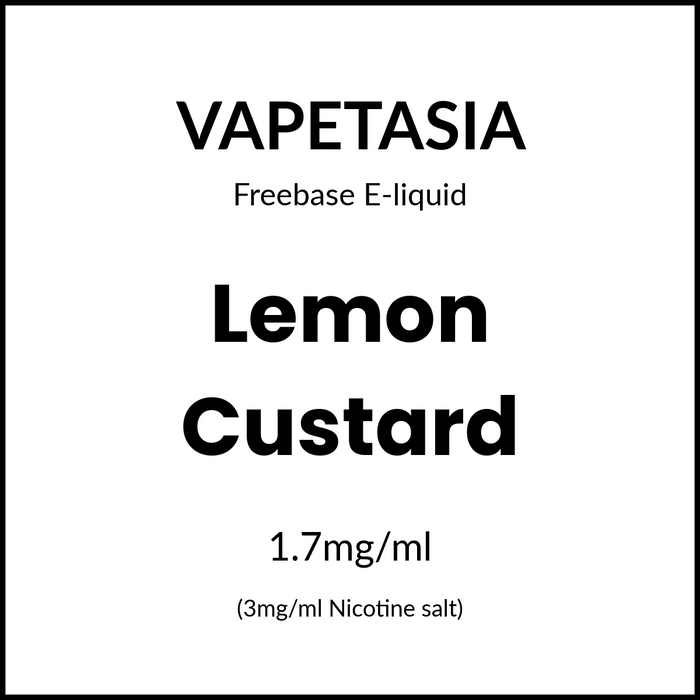 Vapetasia Killer Kustard - Lemon Custard 100ml/3mg