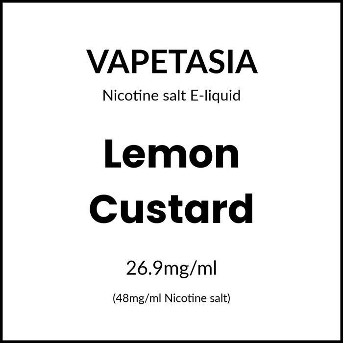 Vapetasia Killer Kustard Salts - Lemon Custard 30ml/48mg