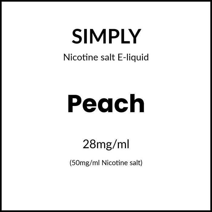 Simply Salts - Peach 30ml/50mg