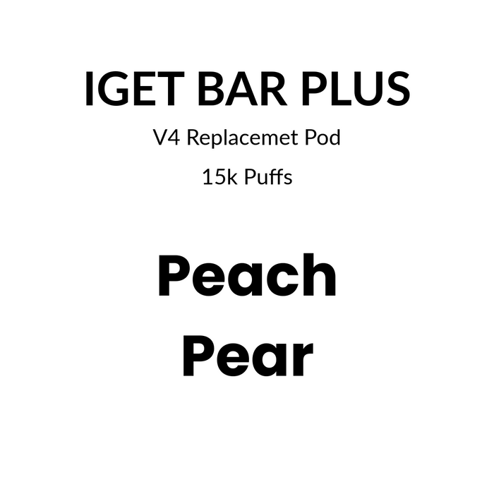 IGET Bar Plus Pod 4.0 15000 puffs – Peach Pear