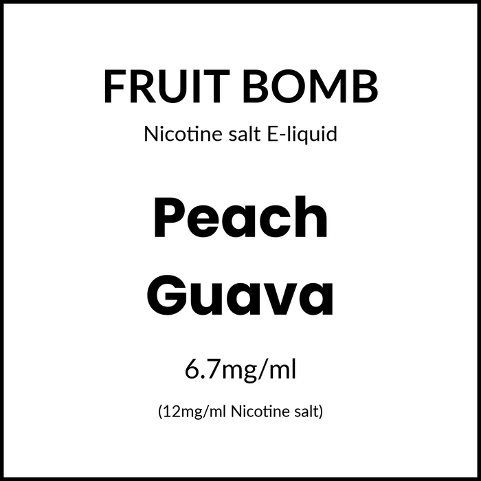 Fruit Bomb Salts - Peach Guava 30ml/12mg