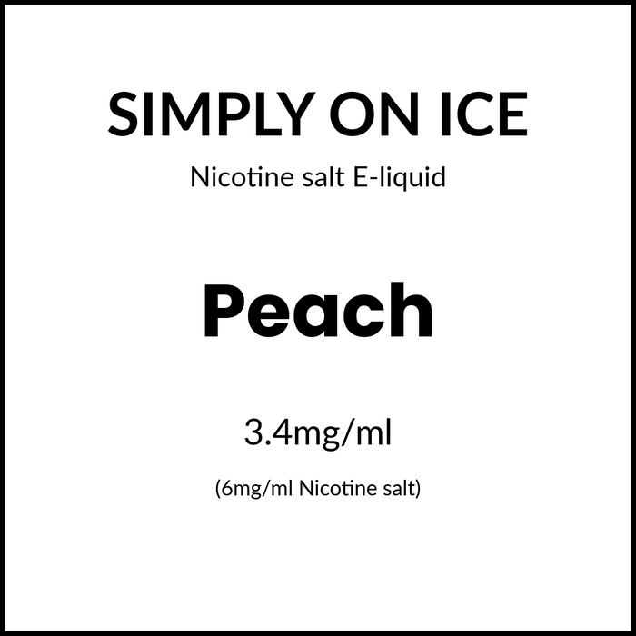 Simply On Ice - Peach 60ml/6mg