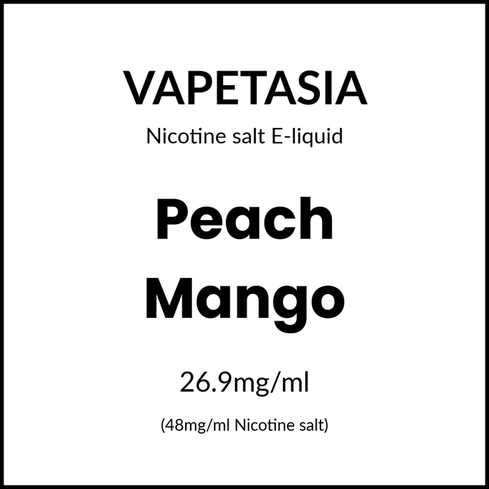 Vapetasia Killer Fruits Salts - Peach Mango 30ml/48mg