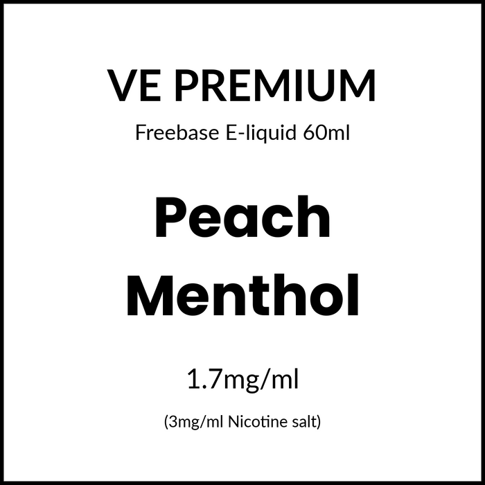 VE Premium - Peach Menthol 60ml/3mg