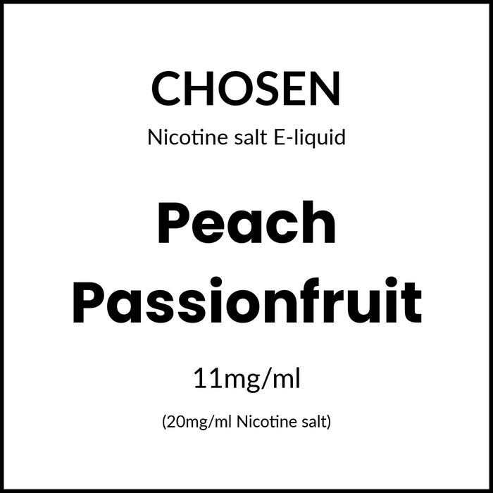 CHOSEN SALTS - PEACH PASSIONFRUIT 30ml/20mg