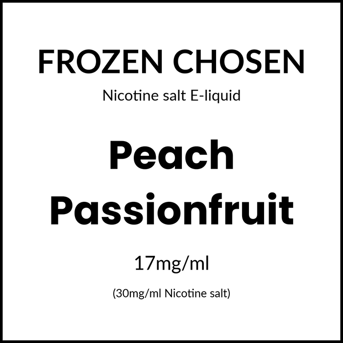 FROZEN CHOSEN SALTS - PEACH PASSIONFRUIT 30ml/30mg