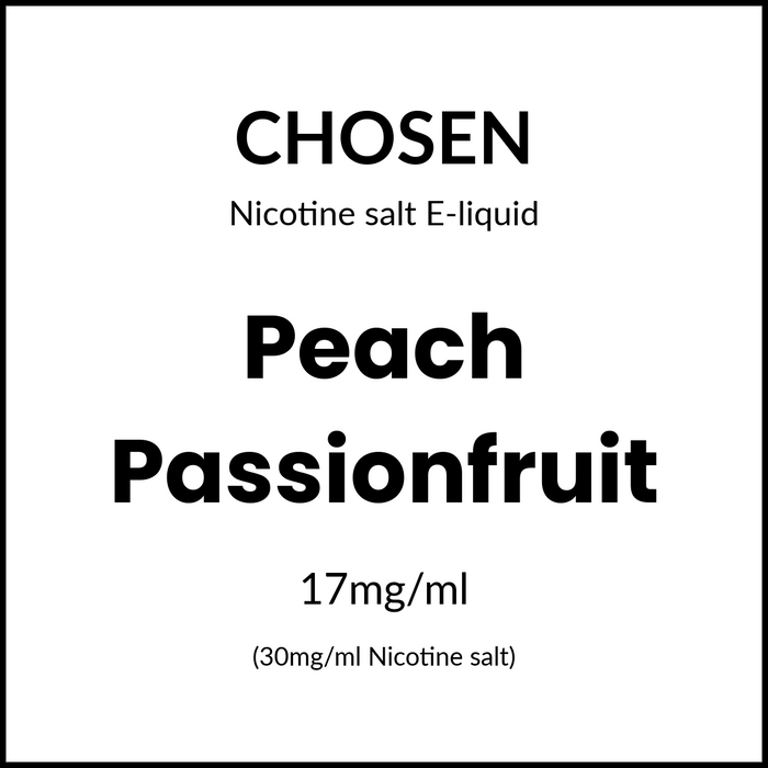CHOSEN SALTS - PEACH PASSIONFRUIT 30ml/30mg