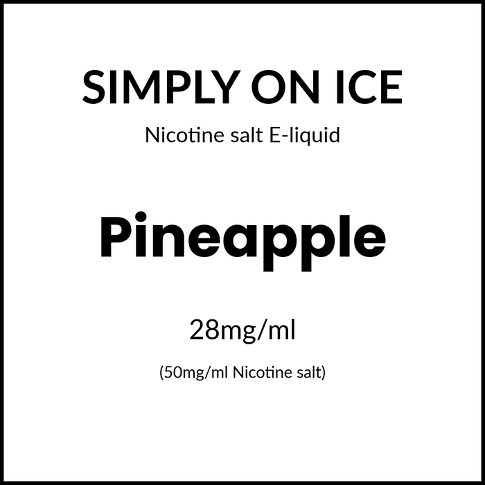 Simply Salts On Ice - Pineapple 30ml/50mg