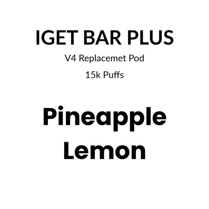 IGET Bar Plus Pod 4.0 15000 puffs – Pineapple Lemon