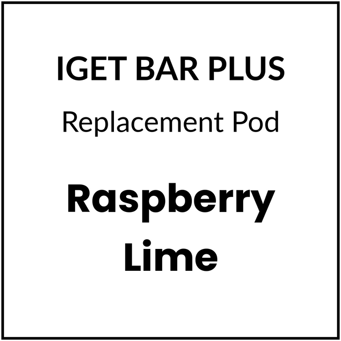iGET Bar PLUS Pod V3 (10000 Puffs) - Raspberry Lime