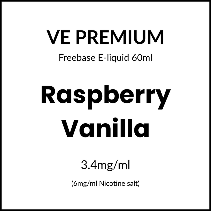 VE Premium - Raspberry Vanilla 60ml/6mg
