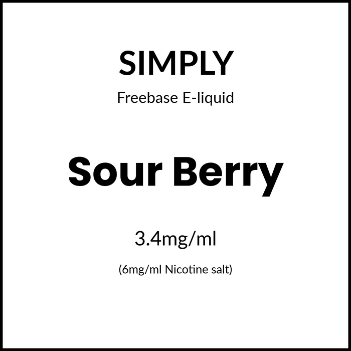 Simply Sour Berry 60ml/6mg