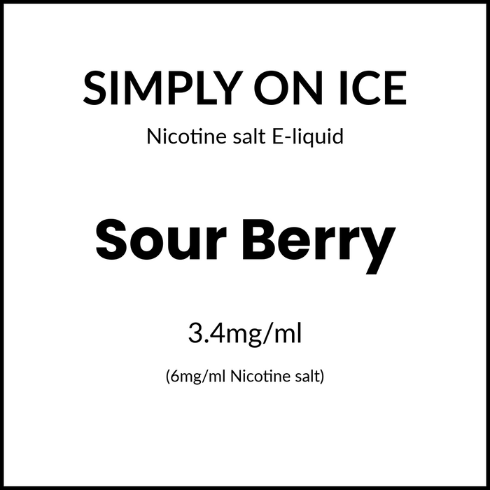 Simply On Ice - Sour Berry 60ml/6mg