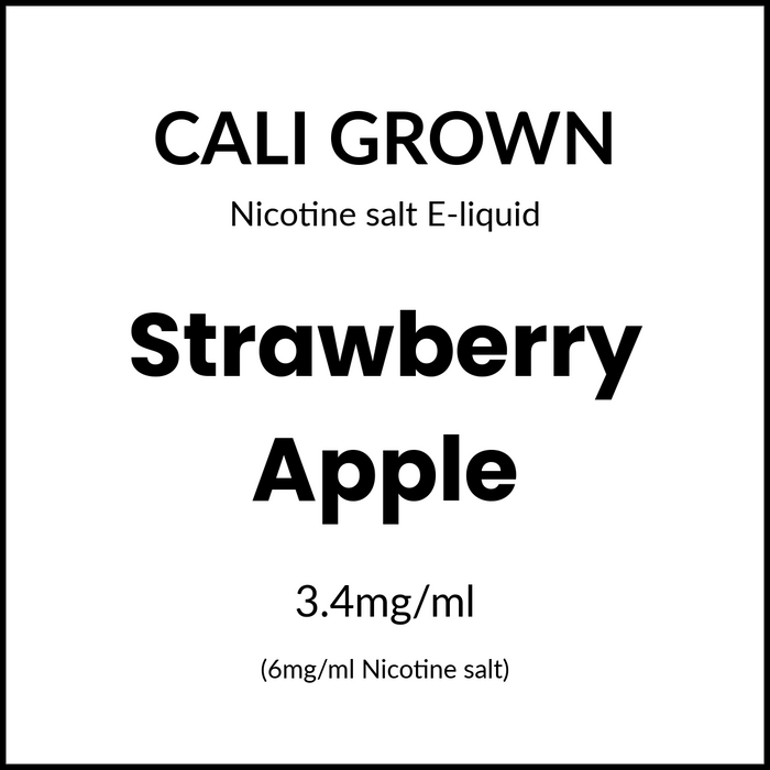 Cali Grown Subohm Salts - Strawberry Apple 60ml/6mg