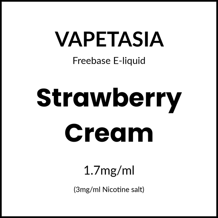 Vapetasia - Strawberry Cream 100ml/3mg