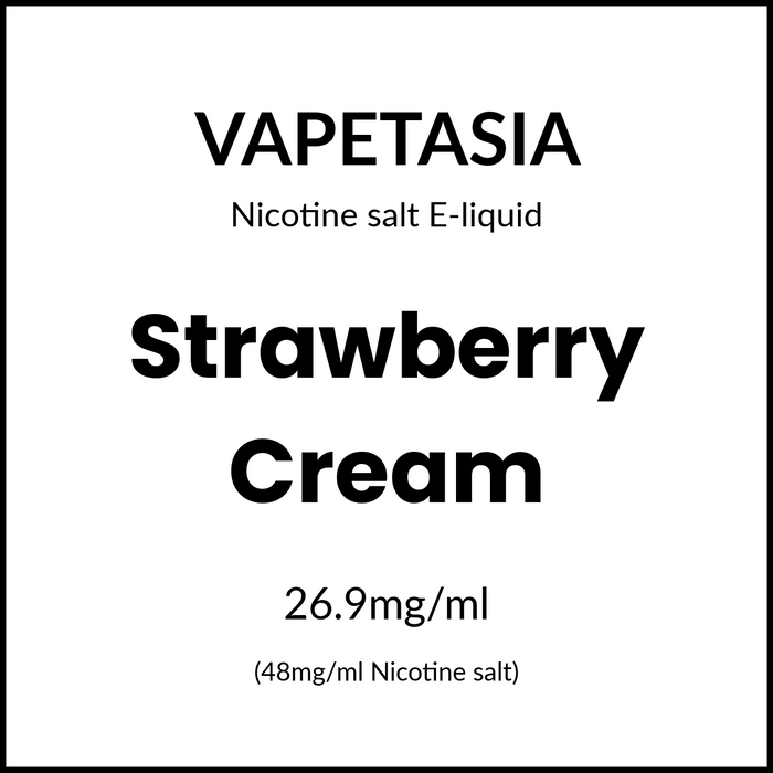 Vapetasia Salts - Strawberry Cream 30ml/48mg
