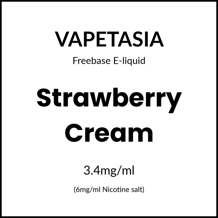Vapetasia - Strawberry Cream 100ml/6mg
