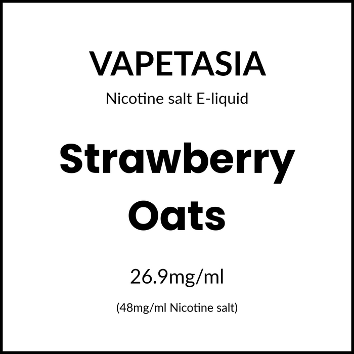 Vapetasia Salts - Strawberry Oats 30ml/48mg