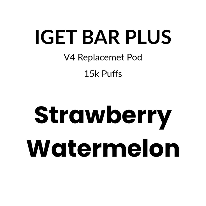 IGET Bar Plus Pod 4.0 15000 puffs – Strawberry Watermelon
