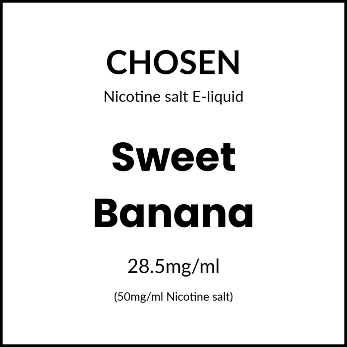 CHOSEN SALTS - SWEET BANANA 30ml/50mg