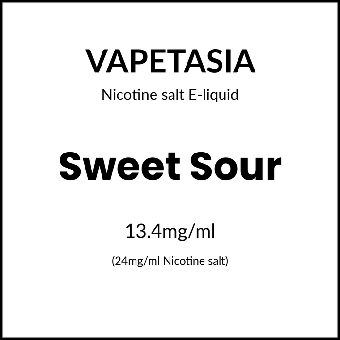 Vapetasia Killer Sweets Salts - Sweet Sour 30ml/24mg