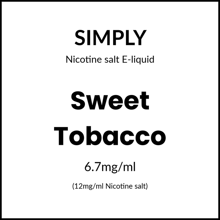 Simply Salts - SWEET TOBACCO 30ml/12mg