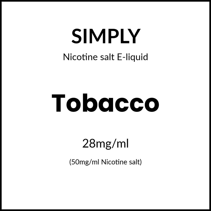 Simply Tobacco Salts - Tobacco 30ml/50mg