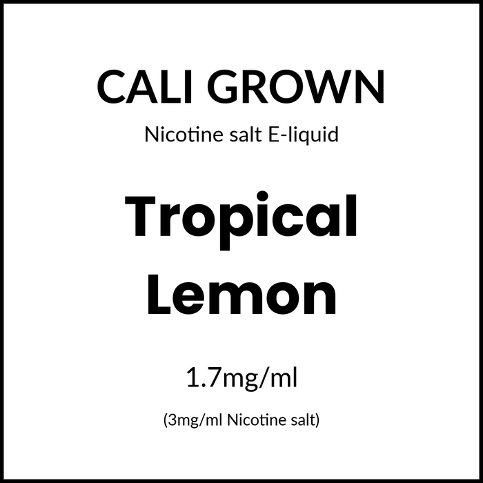 Cali Grown Subohm Salts - Tropical Lemon 60ml/3mg