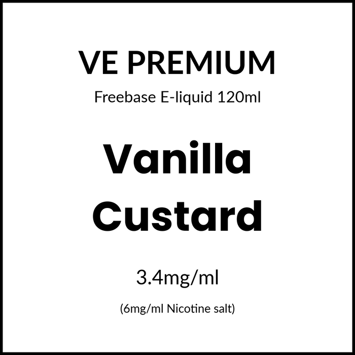VE Premium - Vanilla Custard 120ml/6mg