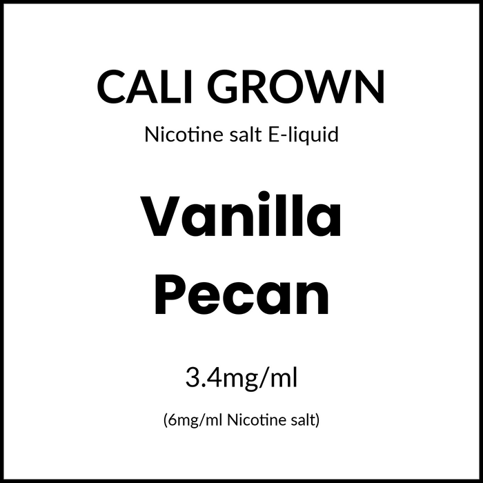 Cali Grown Subohm Salts - Vanilla Pecan 60ml/6mg