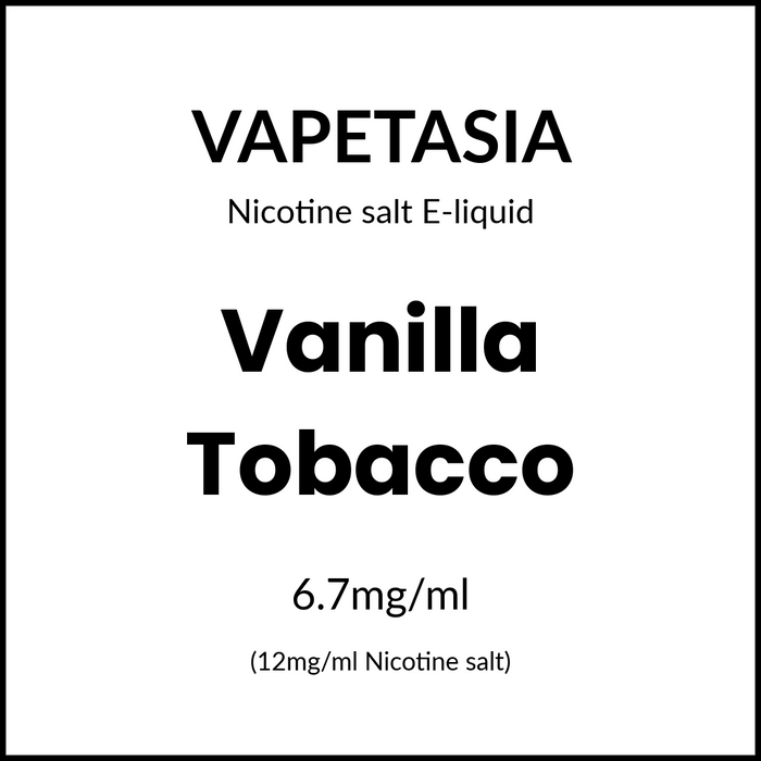 Vapetasia Salts - Vanilla Tobacco 30ml/12mg