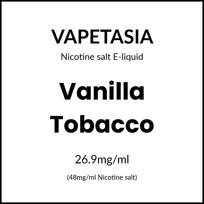 Vapetasia Salts - Vanilla Tobacco 30ml/48mg