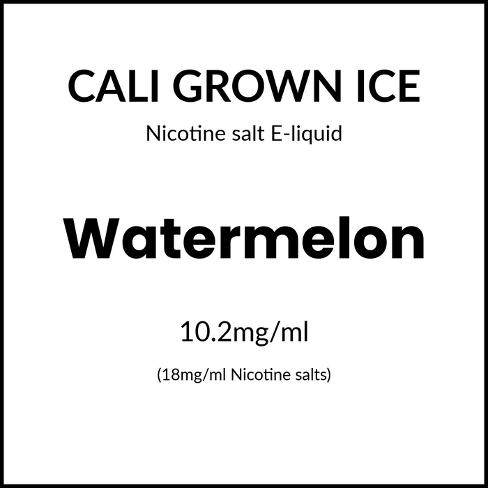 Cali Grown Ice Subohm Salts - Watermelon 60ml/18mg