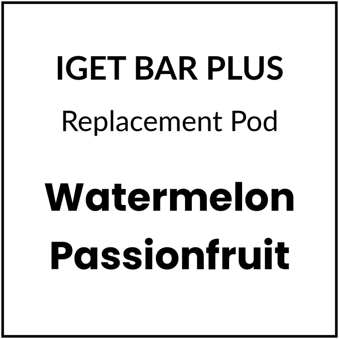 iGET Bar PLUS Pod V3 (10000 Puffs) - Watermelon Passionfruit