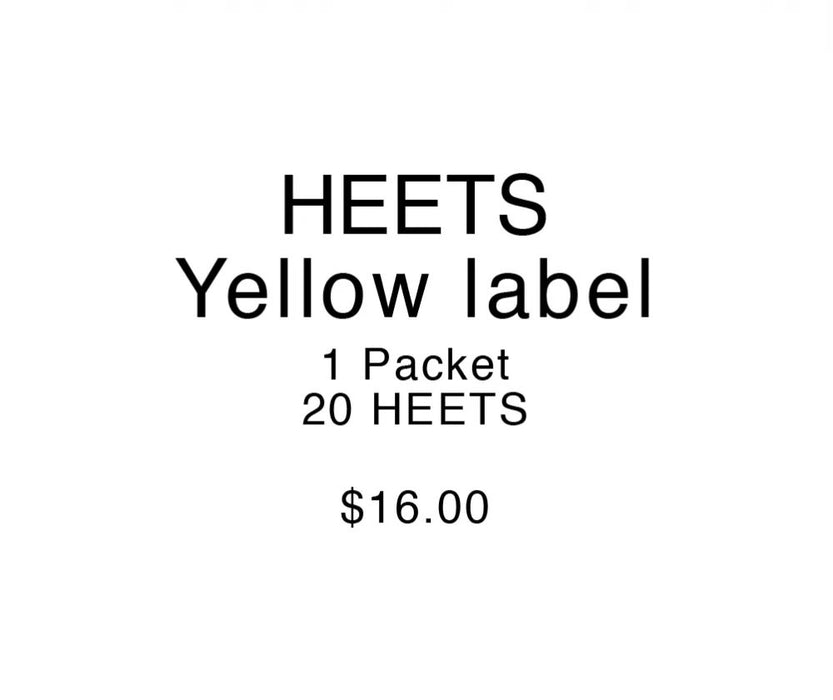 Heets Yellow Selection 20 sticks